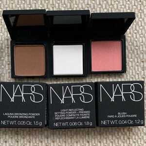 NIB NARS Bronzing Powder, Crystal Light Reflecting Setting Powder & Blush Trio